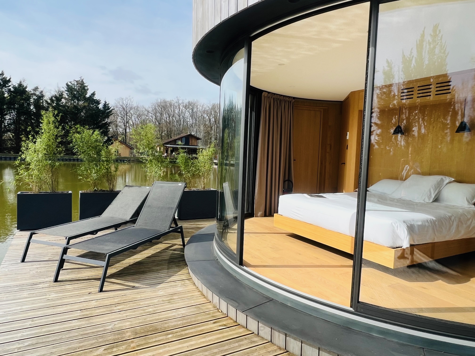 lumipod flottant terrasse domaine des feuilles